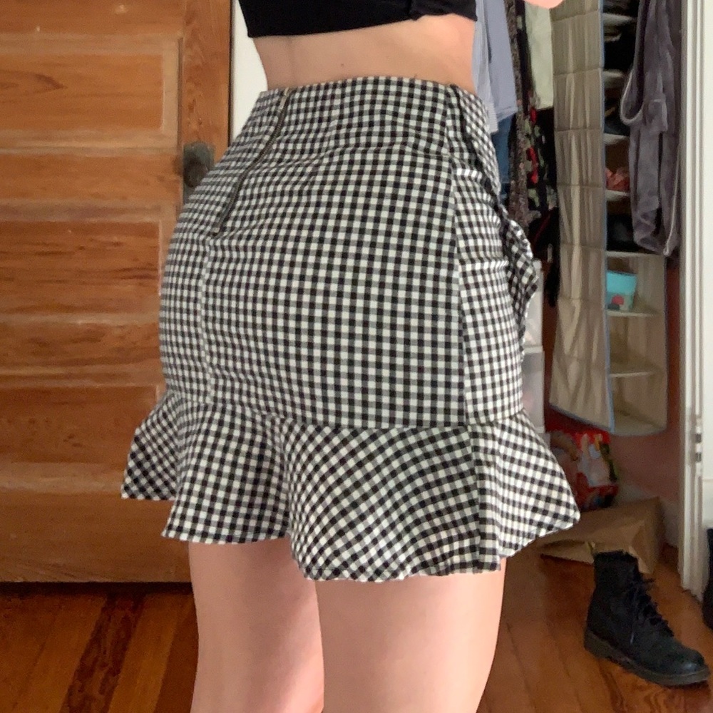Gingham Ruffle Skirt - Picture 4 of 4